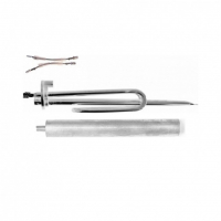 Комплект ТЭН 1,5кВт (1500Вт) RCA для водонагревателя Ariston, под анод М6, трубка под термостат D10мм + анод, 20025G10K1