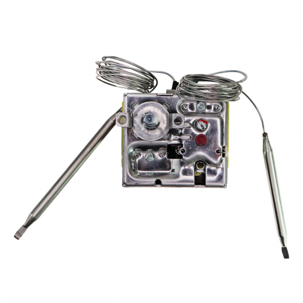 Термостат регулируемый защитный для водонагревателя Ariston, Thermex 150, 200, 300л 16А/20A до 70°С/90°С два капилляра, трехфазный, 100390