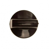 Набор 6 шт Ручка регулировки режимов конфорки электроплиты, оригинал Gefest (Черная) (5100.55.0.000-02), KM51005502