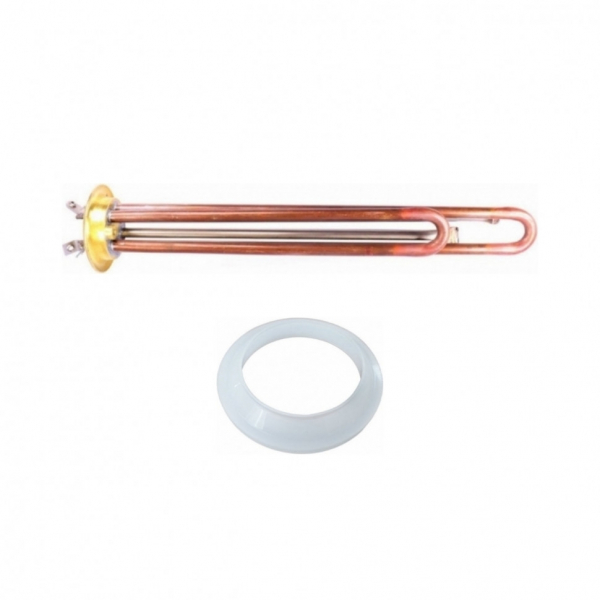 Комплект ТЭН 2кВт (2000Вт) RF для водонагревателя Thermex, Garanterm, Electrolux EWH, под анод М4, клеммы под винт + прокладка, 50854K1