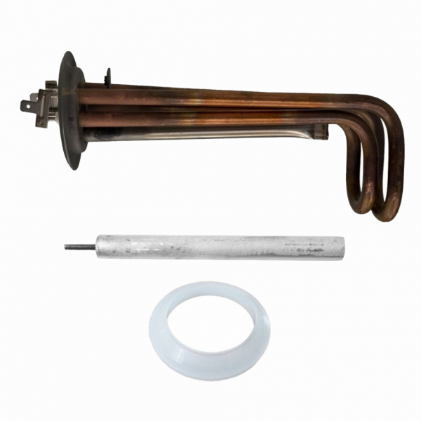 Комплект ТЭН 2кВт (2000Вт) RF для водонагревателя Thermex RZB 10, Garanterm + прокладка + анод, 20054K