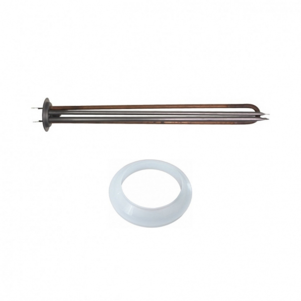Комплект ТЭН 1,5кВт (1500Вт) RF для водонагревателя Lemax, Timberk под анод M6 + прокладка, 20061K1