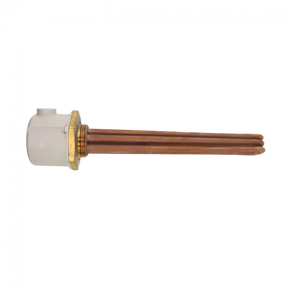 КОМПЛЕКТ: БЛОК-ТЭН RTF 4500W(1500х3), TW, медь, G1 1/2", L270мм, 220V/380V + крышка, 3402024 КОМПЛЕКТ: БЛОК-ТЭН RTF 4500W(1500х3), TW, медь, G1 1/2", L270мм, 220V/380V + крышка, 3402024