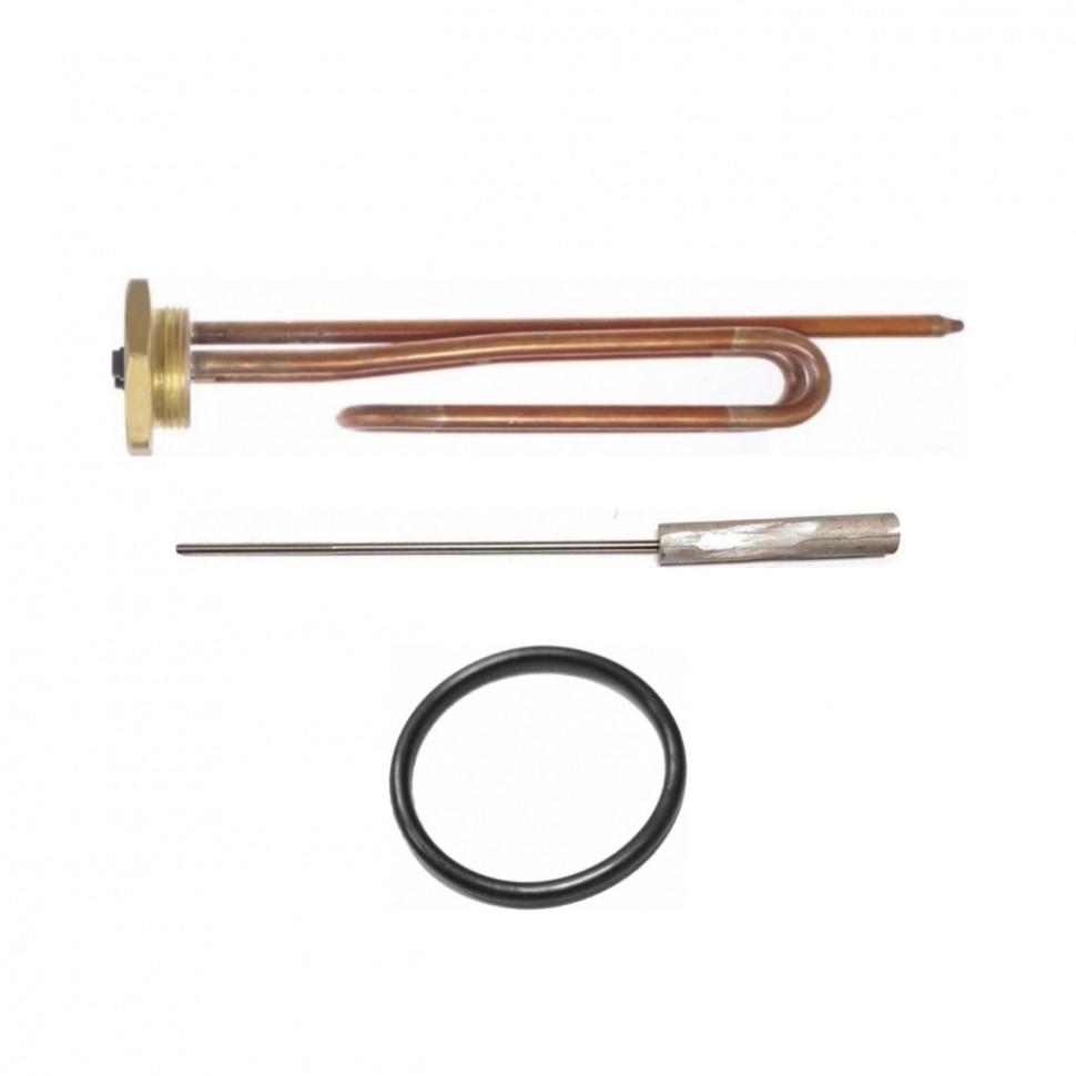 Комплект ТЭН 1,5кВт (1500Вт) RCT, резьбовой 42мм для Ariston, De Luxe, Real BM 390, Thermex + прокладка + анод, 30296K Комплект ТЭН 1,5кВт (1500Вт) RCT, резьбовой 42мм для Ariston, De Luxe, Real BM 390, Thermex + прокладка + анод, 30296K