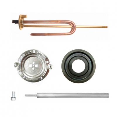 Комплект ТЭН 1,5кВт (1500Вт) RCF для водонагревателя Ariston + фланец + анод + прокладка + винт, 66461F1