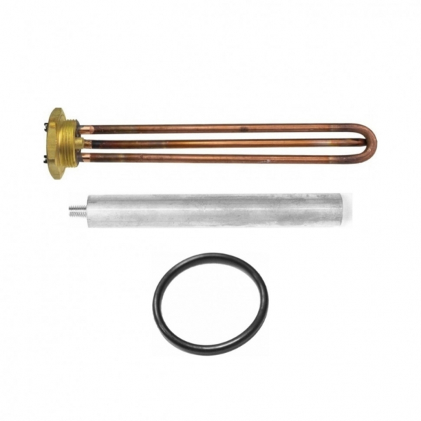 Комплект ТЭН 2кВт (2000Вт) RDT, резьбовой 42мм для Ariston, De Luxe, Real, Thermex + прокладка + анод, 20220K1