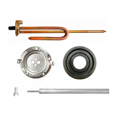 Комплект ТЭН 1,5кВт (1500Вт) RCF для водонагревателя Ariston + фланец + анод + прокладка + винт, 20461F1