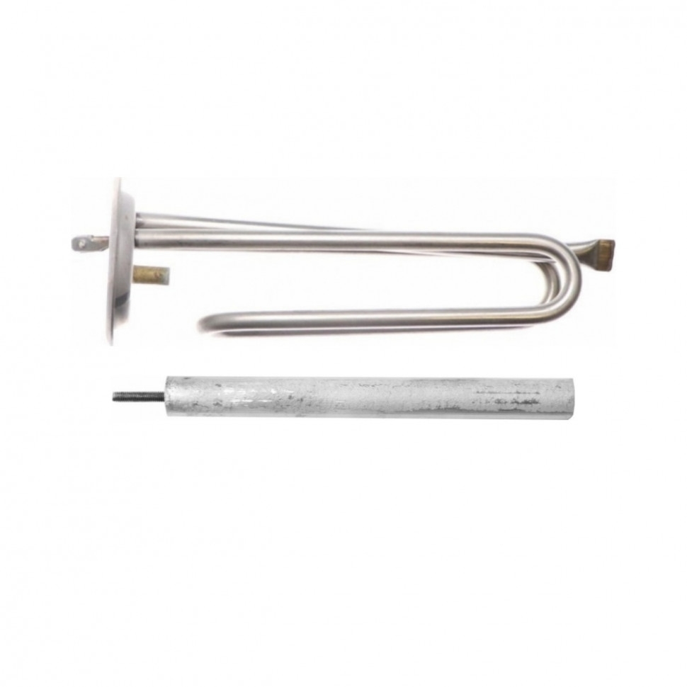 Комплект ТЭН 1,5кВт (1500Вт) RF для водонагревателя, под анод М4, фланец 73мм + анод, П1501K